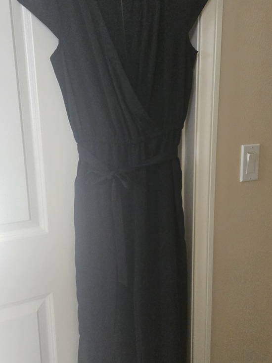 Pants - Classic Black Wrap Jumpsuit Dress